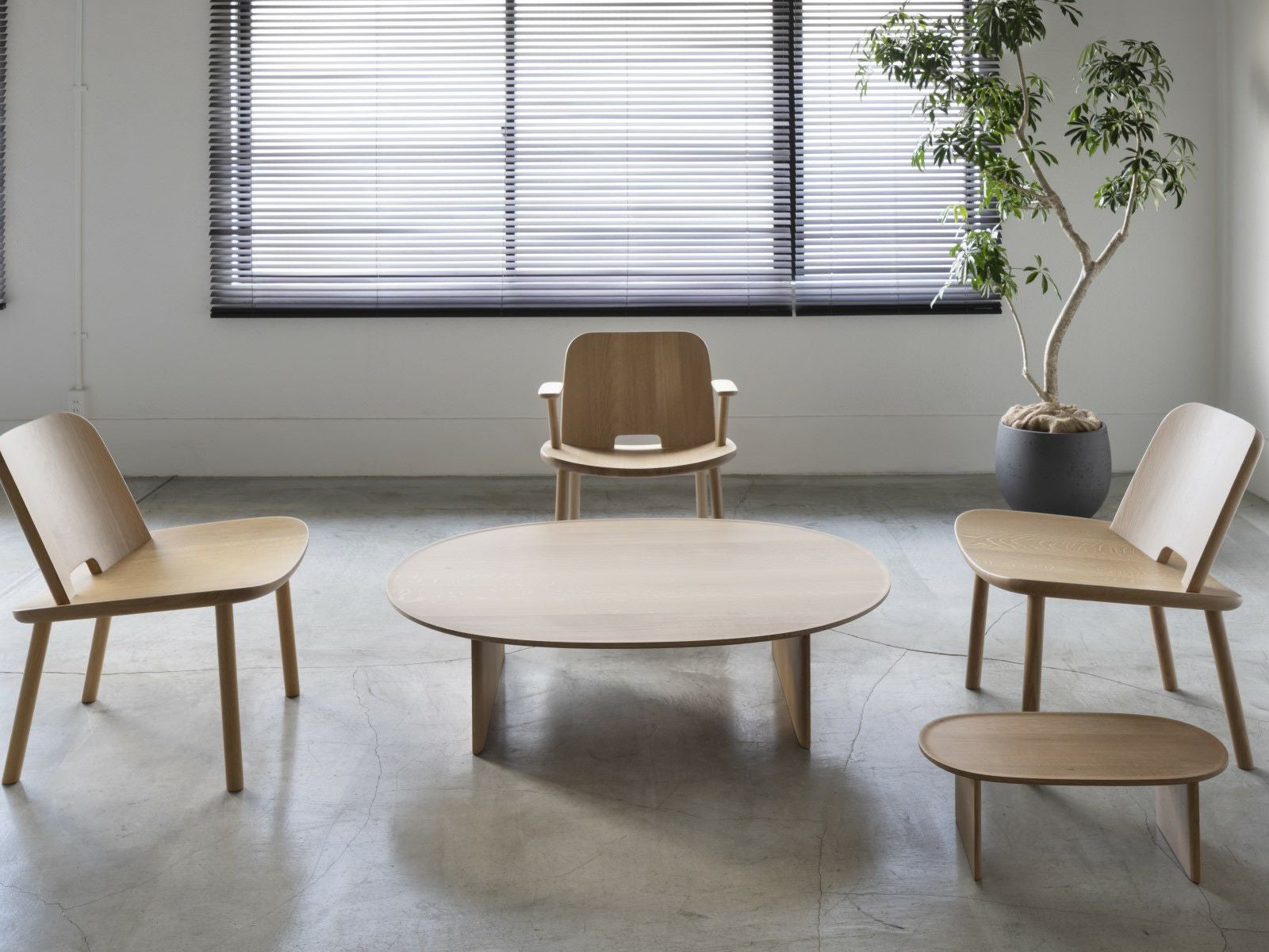 SHOTOコーヒーテーブル105（楕円） | 【公式】マルニ木工オンライン