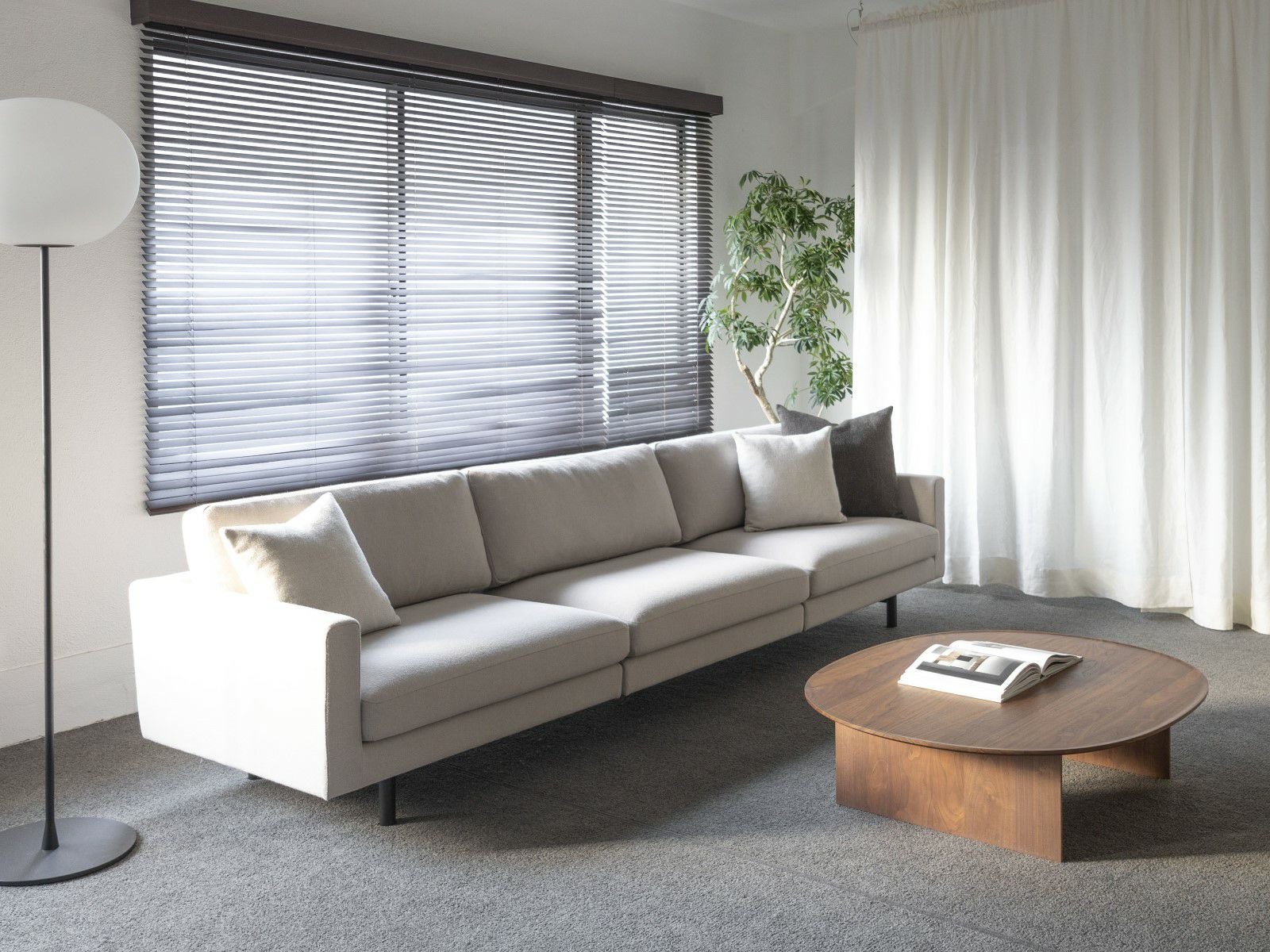 HIROSHIMAワンアームスリーシーターソファ・右肘 | 【公式】マルニ木工